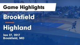 Brookfield  vs Highland  Game Highlights - Jan 27, 2017