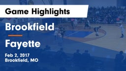 Brookfield  vs Fayette  Game Highlights - Feb 2, 2017