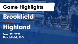 Brookfield  vs Highland  Game Highlights - Jan. 29, 2021