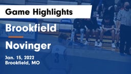 Brookfield  vs Novinger   Game Highlights - Jan. 15, 2022