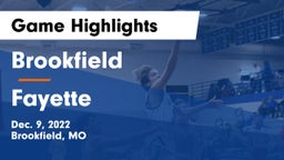 Brookfield  vs Fayette  Game Highlights - Dec. 9, 2022
