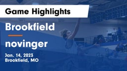 Brookfield  vs novinger Game Highlights - Jan. 14, 2023