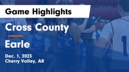 Cross County  vs Earle   Game Highlights - Dec. 1, 2023