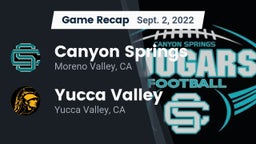 Recap: Canyon Springs  vs. Yucca Valley  2022