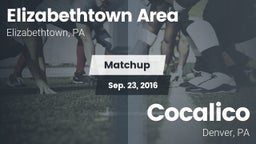 Matchup: Elizabethtown High vs. Cocalico  2016