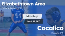 Matchup: Elizabethtown High vs. Cocalico  2017