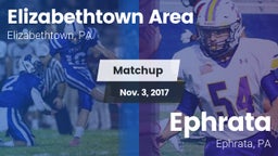 Matchup: Elizabethtown High vs. Ephrata  2017