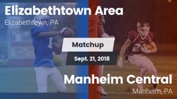 Matchup: Elizabethtown High vs. Manheim Central  2018