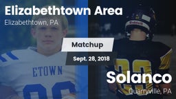 Matchup: Elizabethtown High vs. Solanco  2018