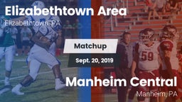 Matchup: Elizabethtown High vs. Manheim Central  2019