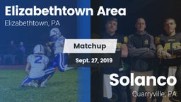 Matchup: Elizabethtown High vs. Solanco  2019