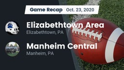Recap: Elizabethtown Area  vs. Manheim Central  2020