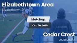 Matchup: Elizabethtown High vs. Cedar Crest  2020