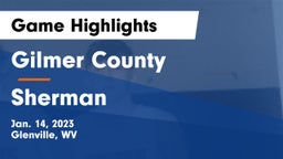 Gilmer County  vs Sherman  Game Highlights - Jan. 14, 2023