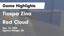 Tiospa Zina  vs Red Cloud  Game Highlights - Dec. 13, 2023