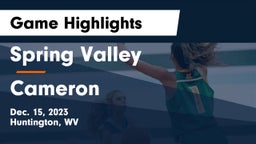 Spring Valley  vs Cameron  Game Highlights - Dec. 15, 2023