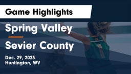 Spring Valley  vs Sevier County  Game Highlights - Dec. 29, 2023