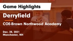 Derryfield  vs COE-Brown Northwood Academy Game Highlights - Dec. 28, 2021