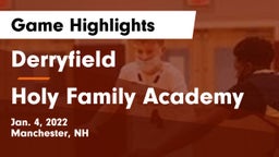 Derryfield  vs Holy Family Academy Game Highlights - Jan. 4, 2022