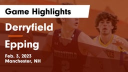 Derryfield  vs Epping  Game Highlights - Feb. 3, 2023