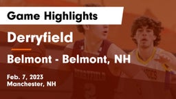Derryfield  vs Belmont  - Belmont, NH Game Highlights - Feb. 7, 2023