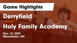 Derryfield  vs Holy Family Academy Game Highlights - Dec. 12, 2023