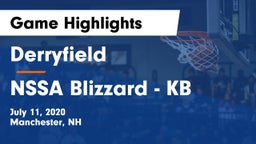 Derryfield  vs NSSA Blizzard - KB Game Highlights - July 11, 2020