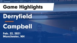 Derryfield  vs Campbell  Game Highlights - Feb. 22, 2021