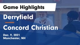 Derryfield  vs Concord Christian Game Highlights - Dec. 9, 2021
