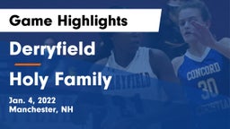 Derryfield  vs Holy Family Game Highlights - Jan. 4, 2022