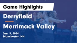 Derryfield  vs Merrimack Valley  Game Highlights - Jan. 5, 2024