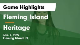 Fleming Island  vs Heritage  Game Highlights - Jan. 7, 2022