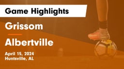 Grissom  vs Albertville  Game Highlights - April 15, 2024