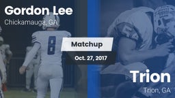 Matchup: Gordon Lee High vs. Trion  2017