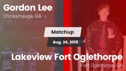 Matchup: Gordon Lee High vs. Lakeview Fort Oglethorpe  2018