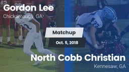 Matchup: Gordon Lee High vs. North Cobb Christian  2018