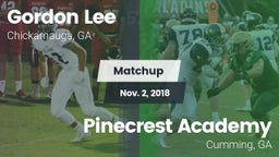 Matchup: Gordon Lee High vs. Pinecrest Academy  2018