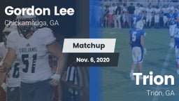 Matchup: Gordon Lee High vs. Trion  2020