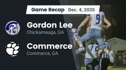 Recap: Gordon Lee  vs. Commerce  2020