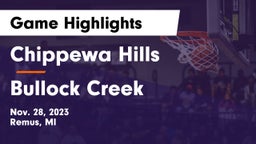 Chippewa Hills  vs Bullock Creek  Game Highlights - Nov. 28, 2023