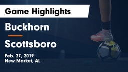 Buckhorn  vs Scottsboro  Game Highlights - Feb. 27, 2019