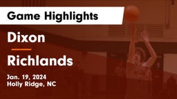 Dixon  vs Richlands  Game Highlights - Jan. 19, 2024