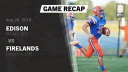 Recap: Edison  vs. Firelands  2016