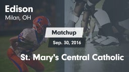 Matchup: Edison  vs. St. Mary's Central Catholic 2016
