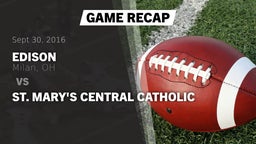 Recap: Edison  vs. St. Mary's Central Catholic 2016