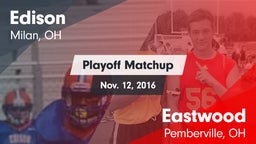 Matchup: Edison  vs. Eastwood  2016