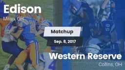 Matchup: Edison  vs. Western Reserve  2017