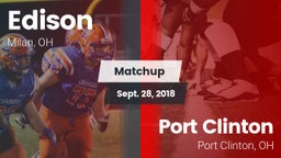 Matchup: Edison  vs. Port Clinton  2018
