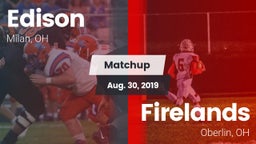 Matchup: Edison  vs. Firelands  2019