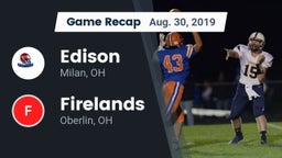 Recap: Edison  vs. Firelands  2019